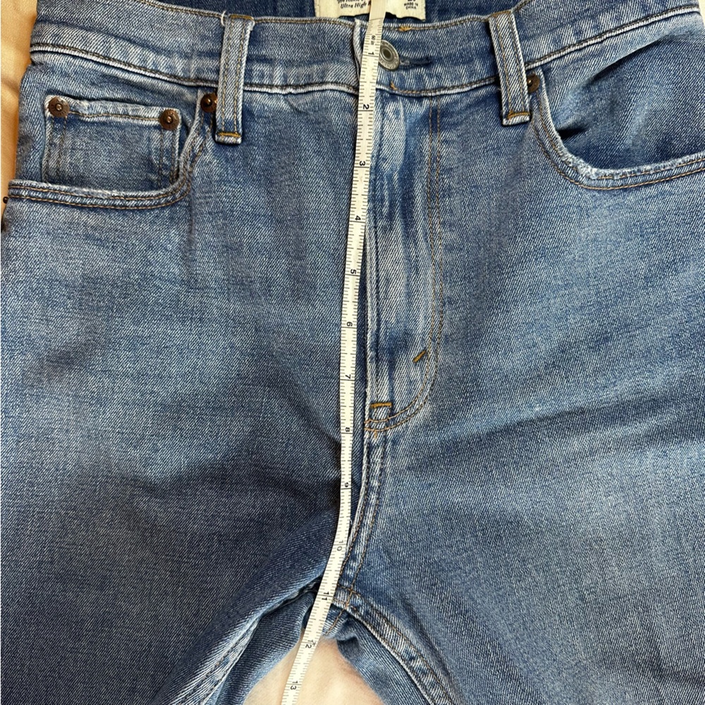 Abercrombie and Fitch jeans ankle straight ultra high rise size 26 short 2 short - Picture 6 of 9